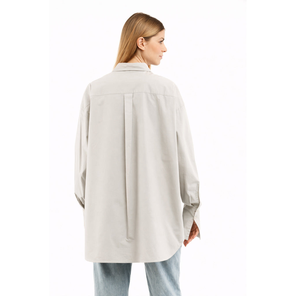 patrizia pepe - camicia metal grey