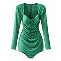elisabetta franchi - body a maniche lunghe