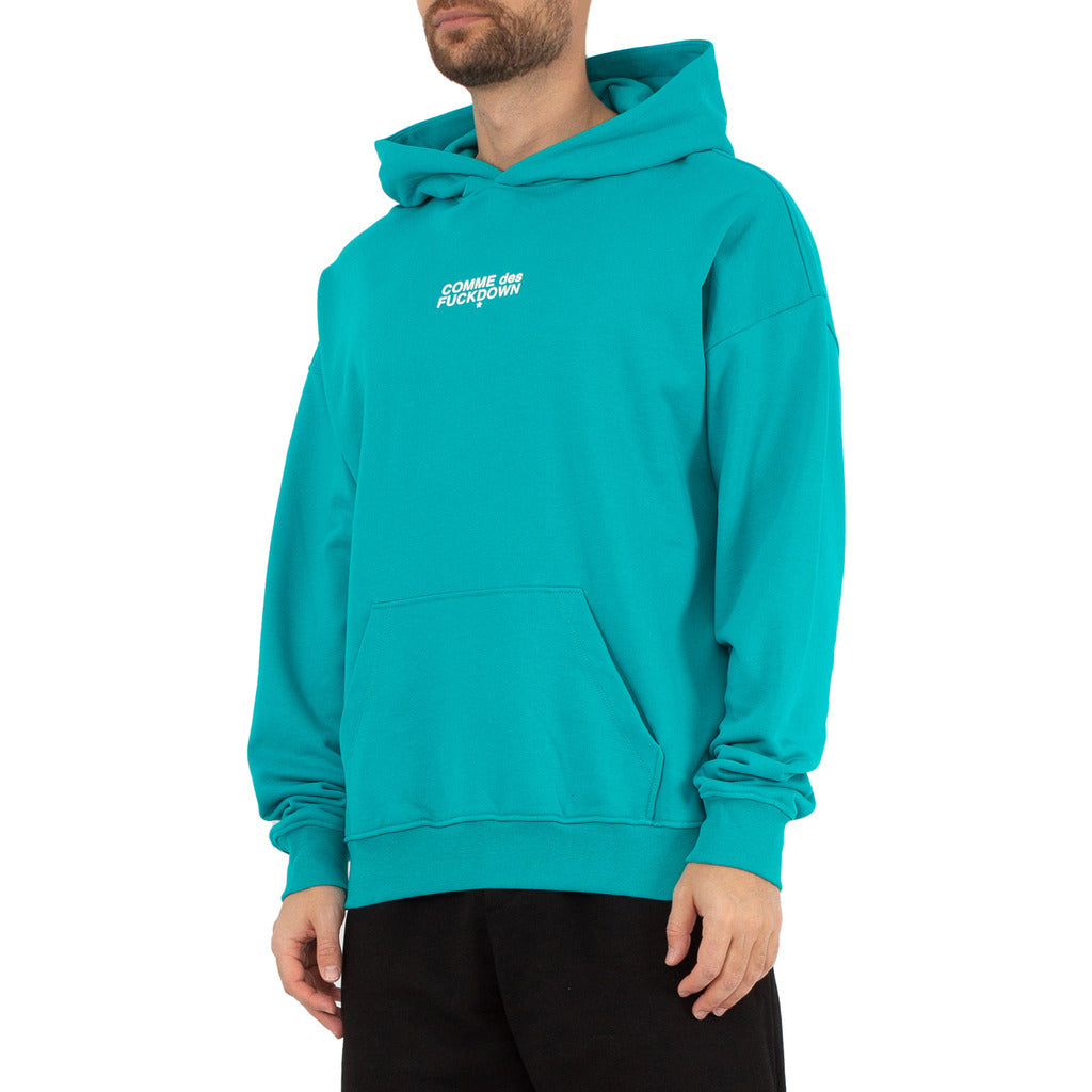 comme des fuckdown - felpa cappuccio stampa logo