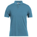 alpha studio - polo azzurro dye
