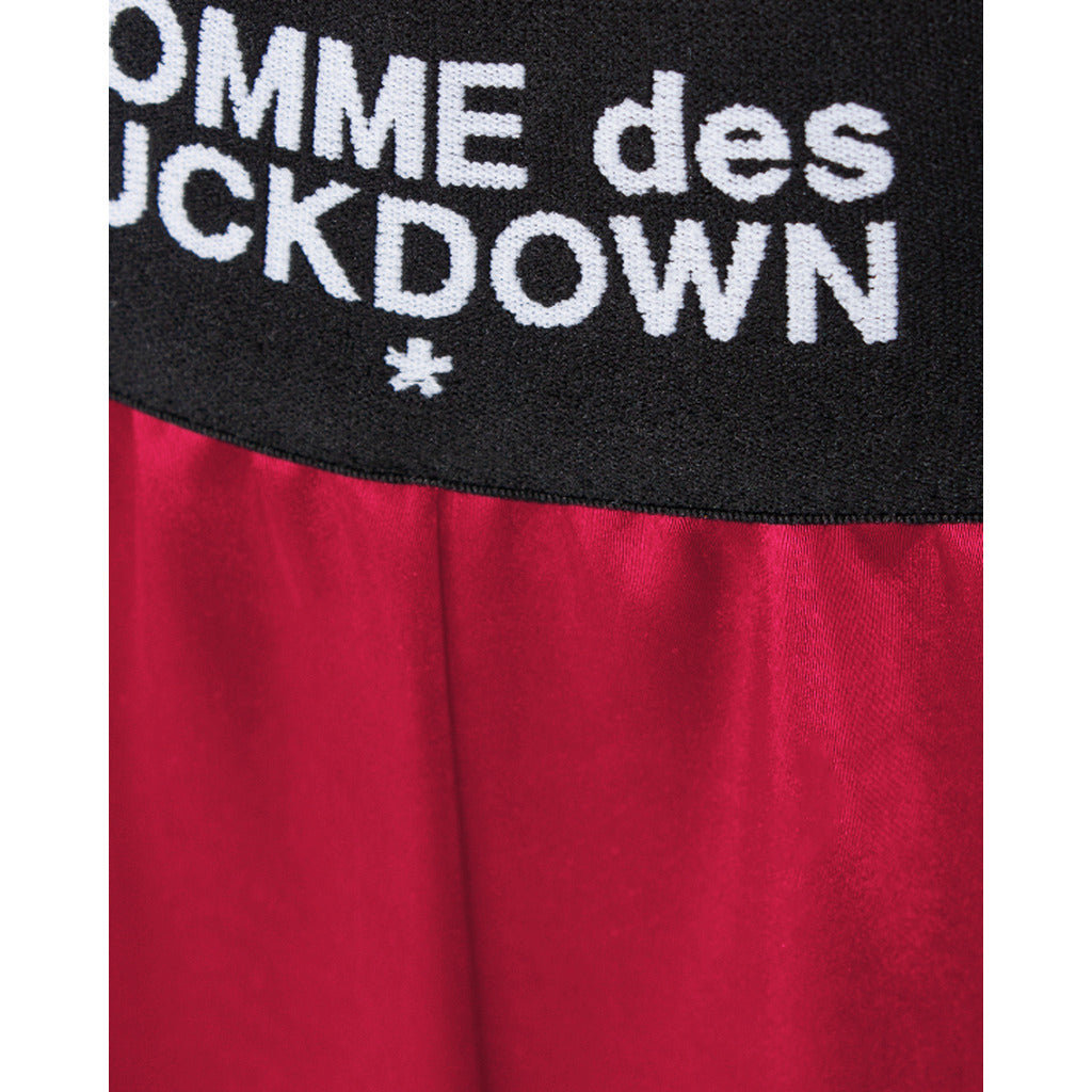 comme des fuckdown - pantaloni in raso fuxia
