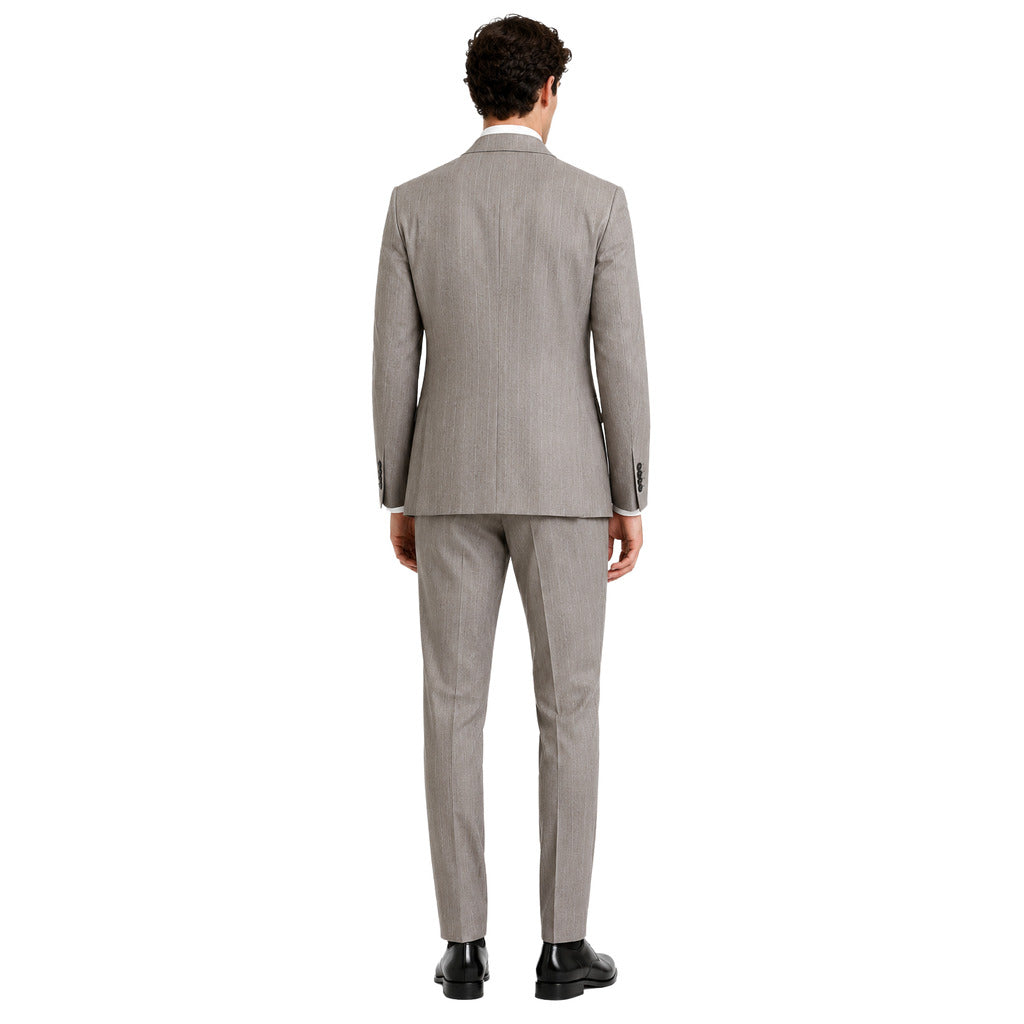 ermenegildo zegna tessuto - Completo lana gessato grigio