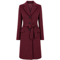loro piana tessuto - cappotto capolavoro bordeaux
