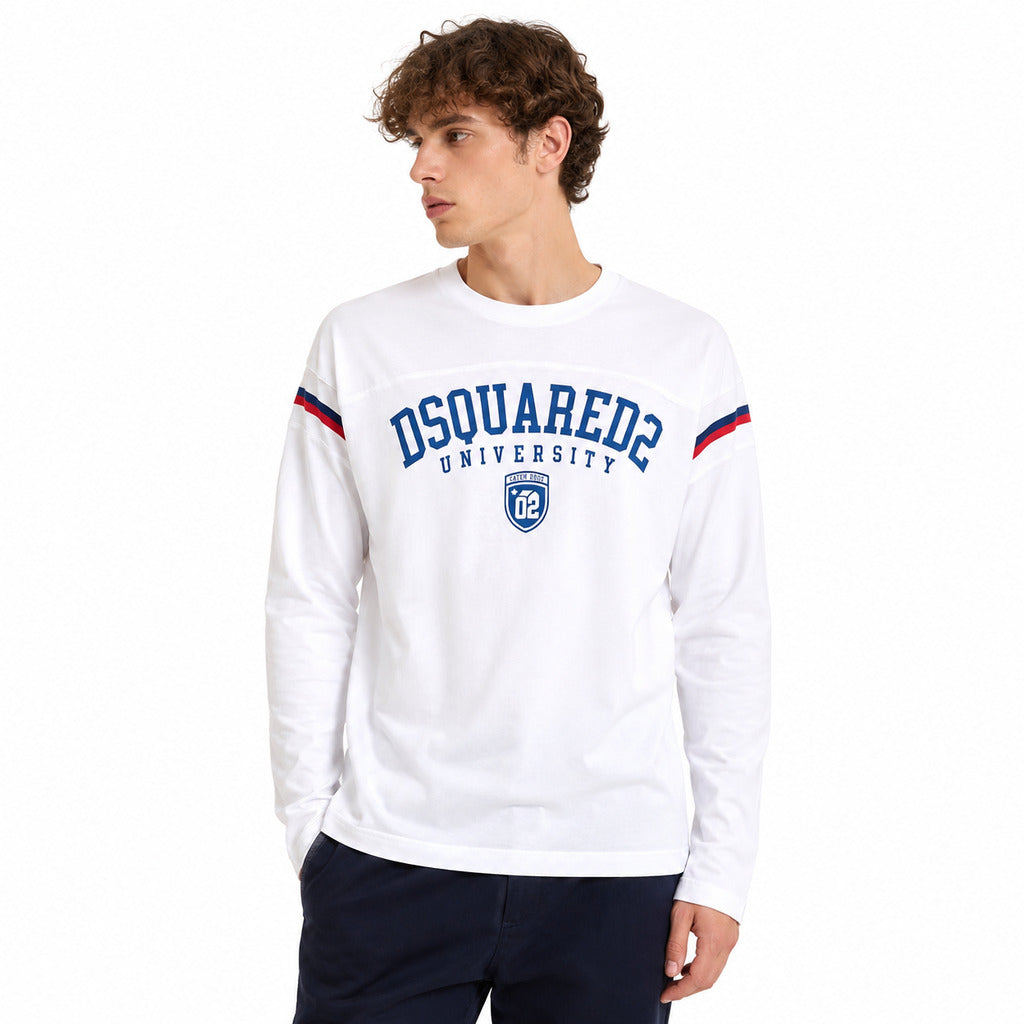 dsquared2 - Maglietta college Cigarette maniche lunghe