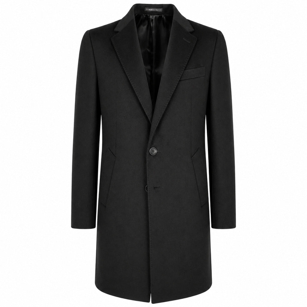 loro piana tessuto - cappotto capolavoro nero