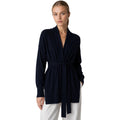 alpha studio - cardigan sciallato blu notte