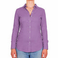 bagutta - camicia lino viola