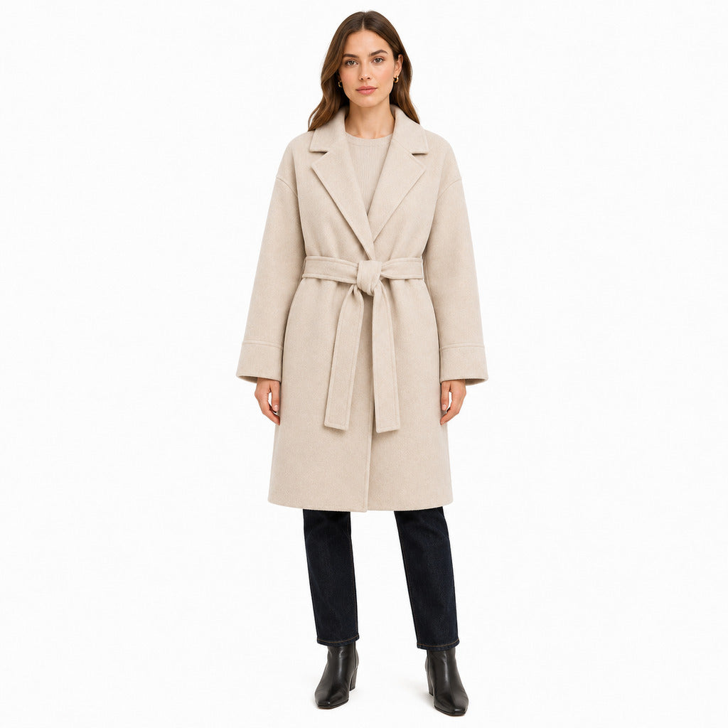 bagutta - cappotto lana con cintura