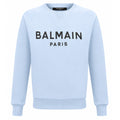 balmain - felpa girocollo azzurra