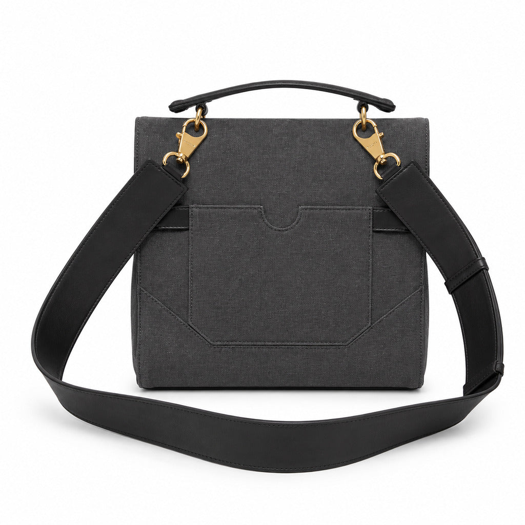 balmain - b-buzz handle bag in tela