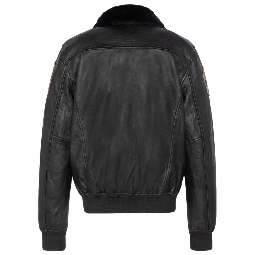 schott nyc - giacca badge black pilot