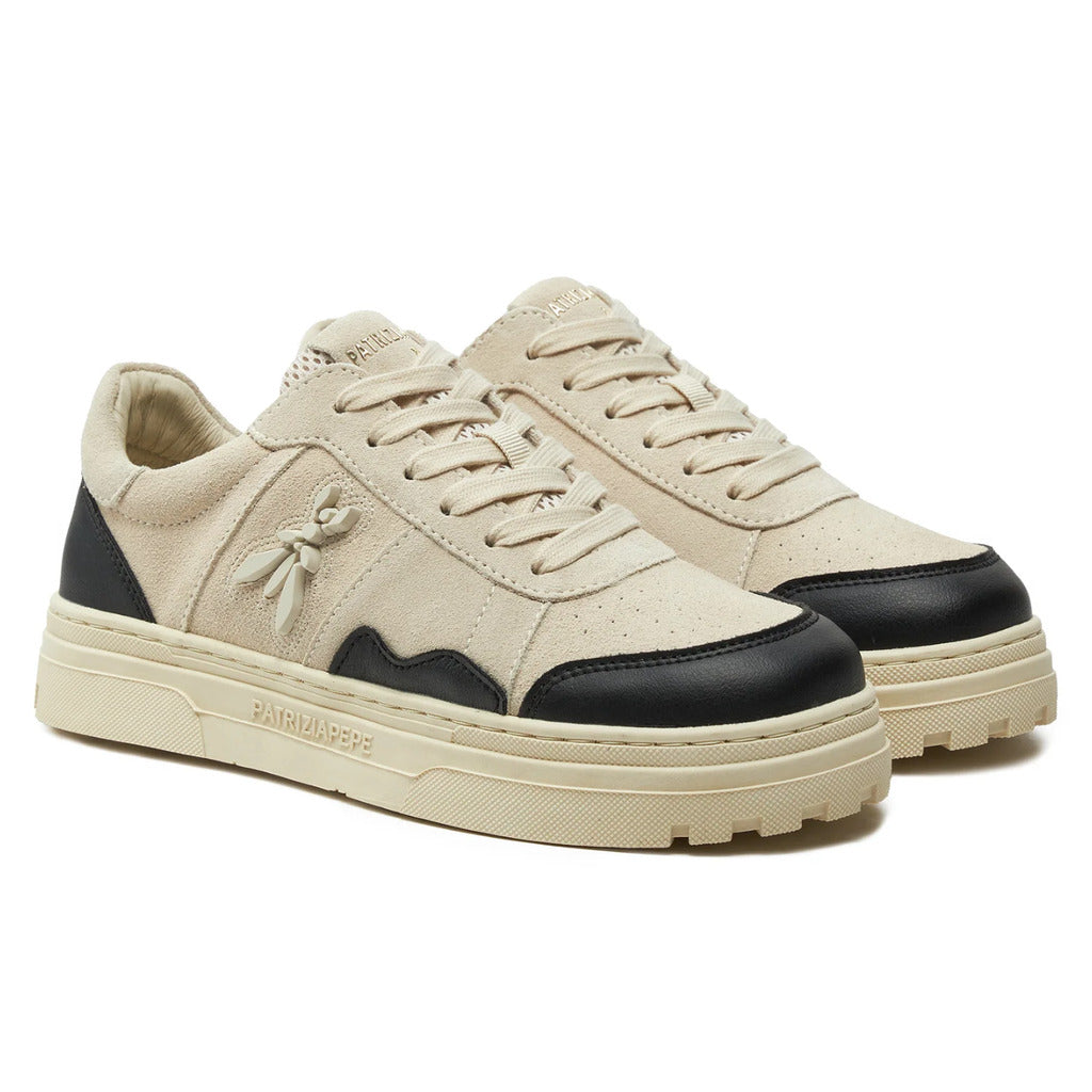patrizia pepe - sneakers scamosciate beige