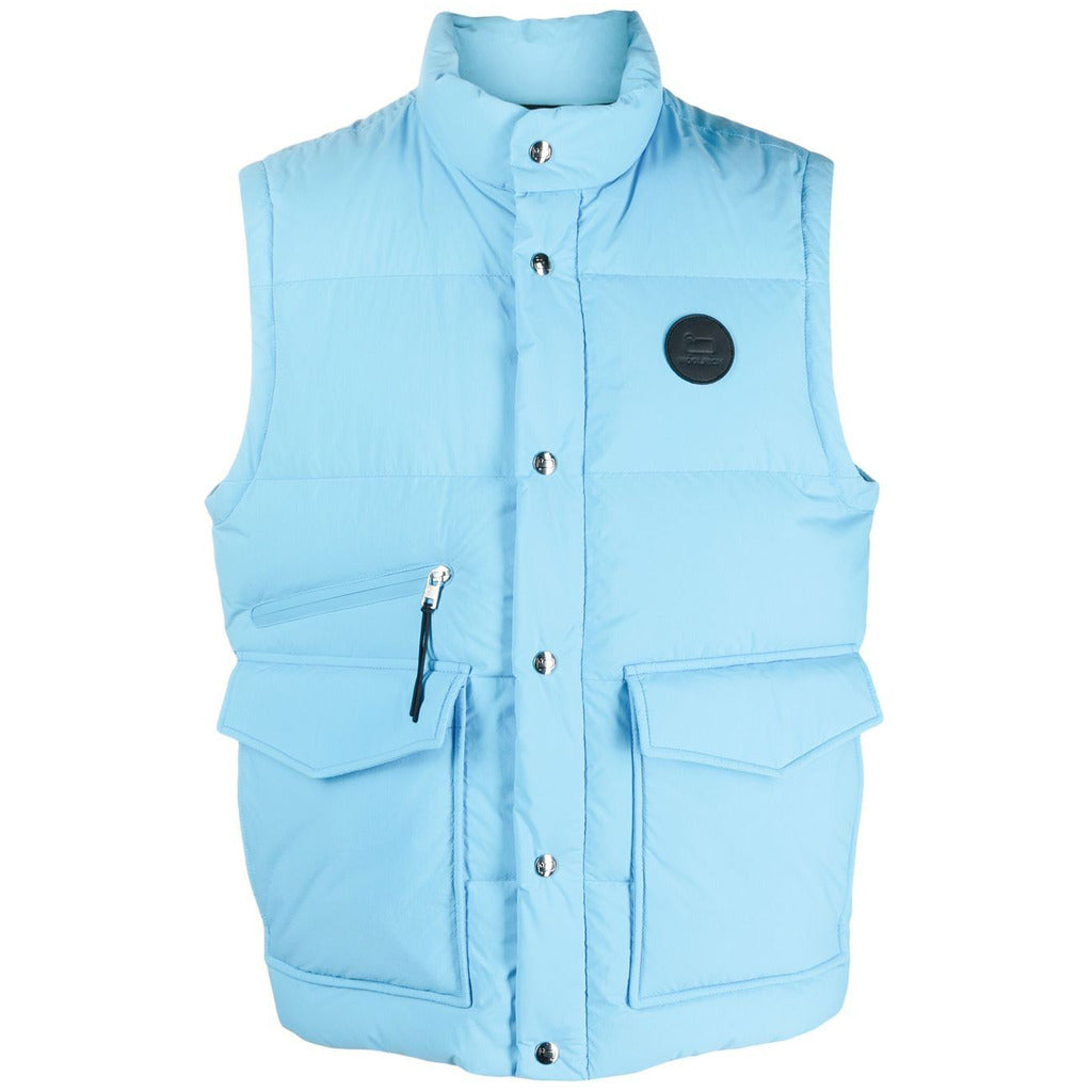 woolrich - gilet piumino azzurro
