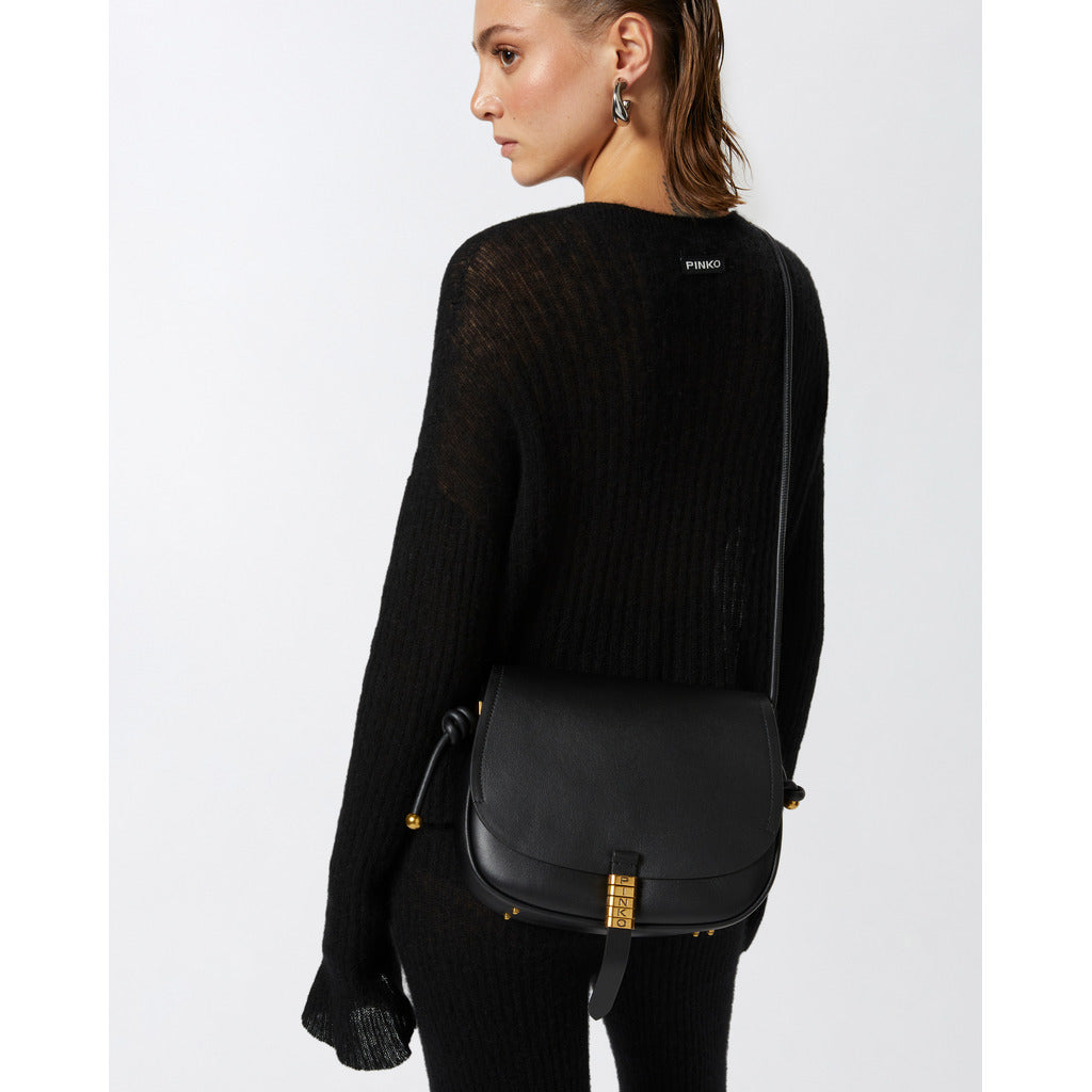 pinko - saddle classic nero