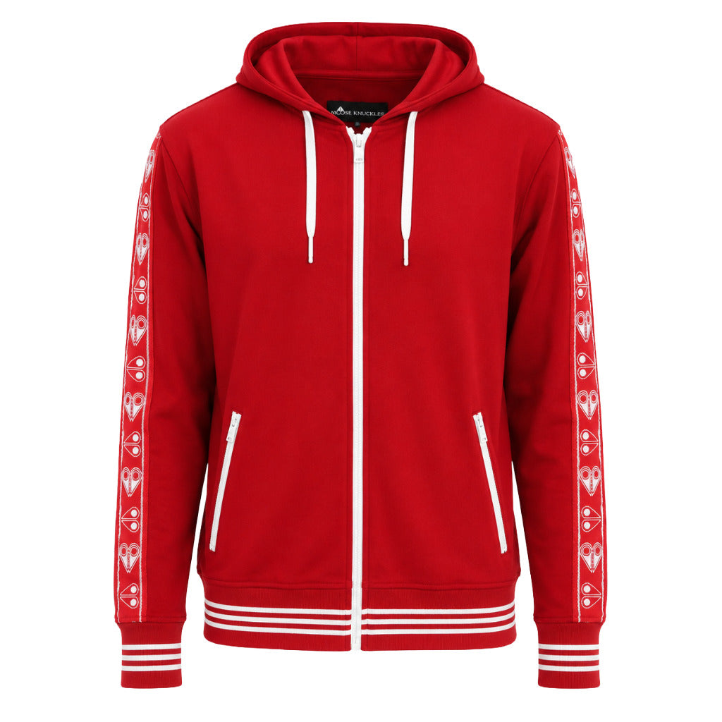 moose knuckles - felpa jean talon red