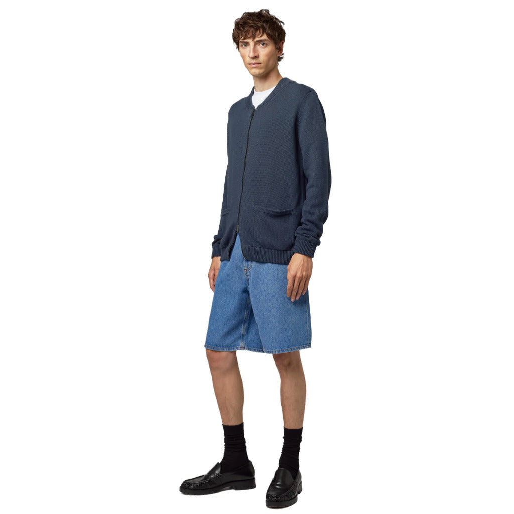 alpha studio - bomber maxi in cotone
