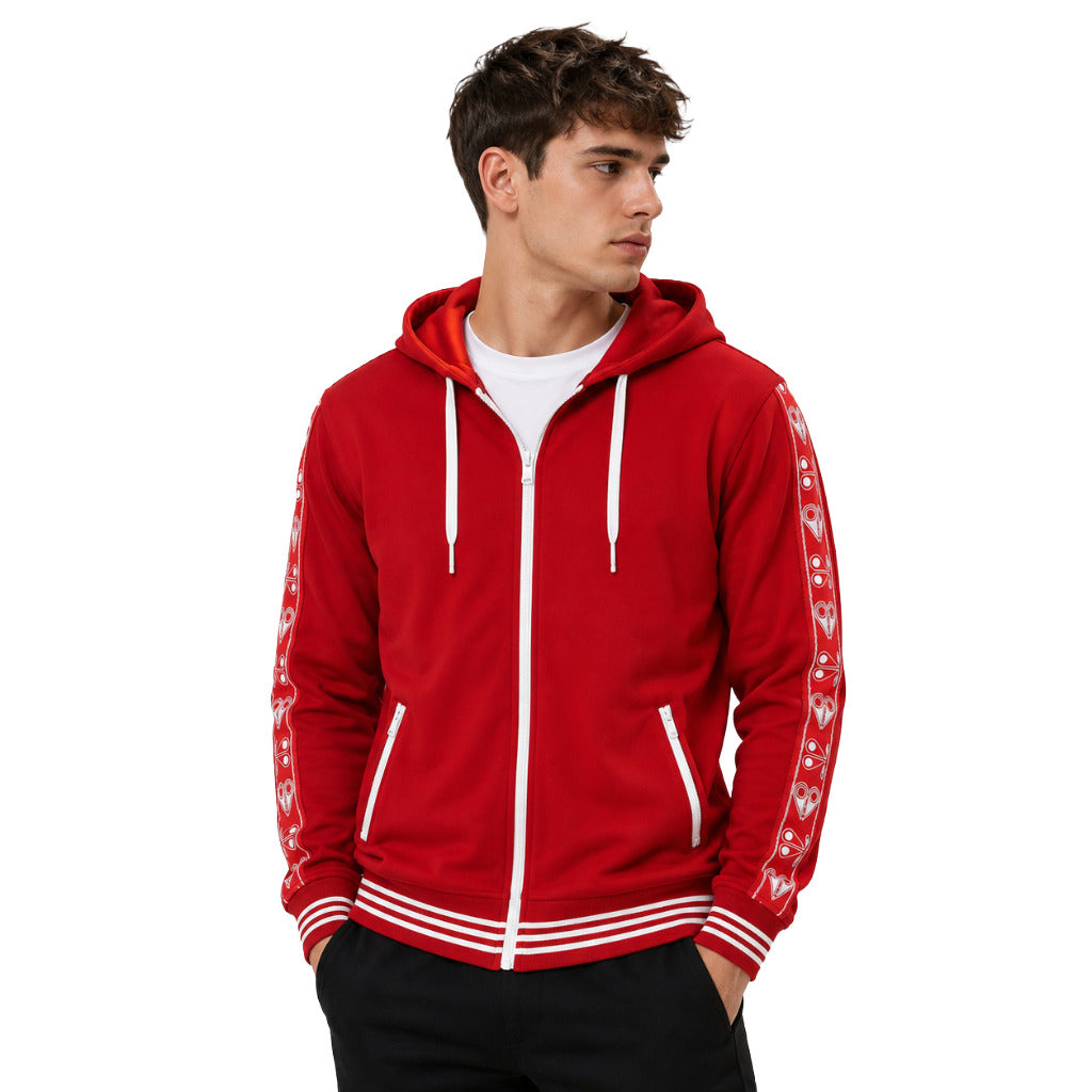 moose knuckles - felpa jean talon red