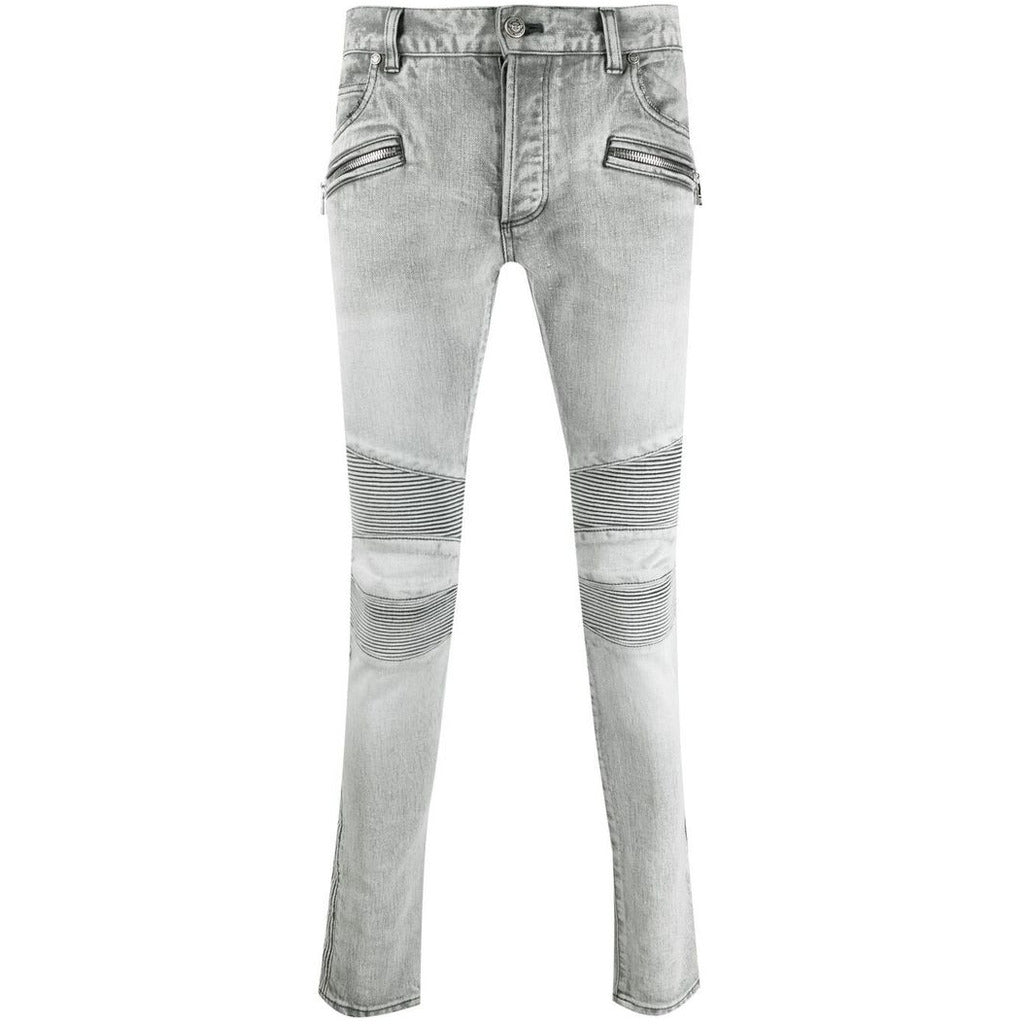 balmain - jeans slim fit grigi