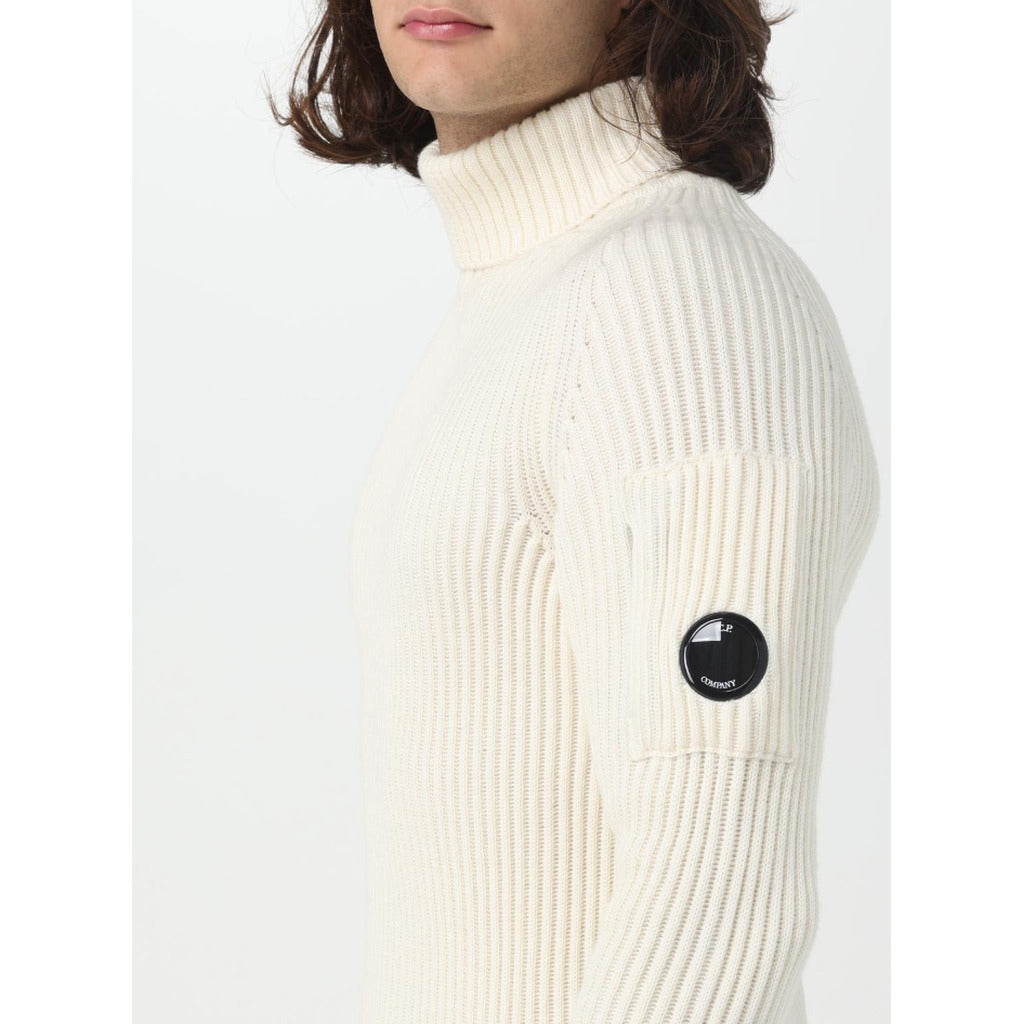 c.p. company - turtle neck re-wool panna