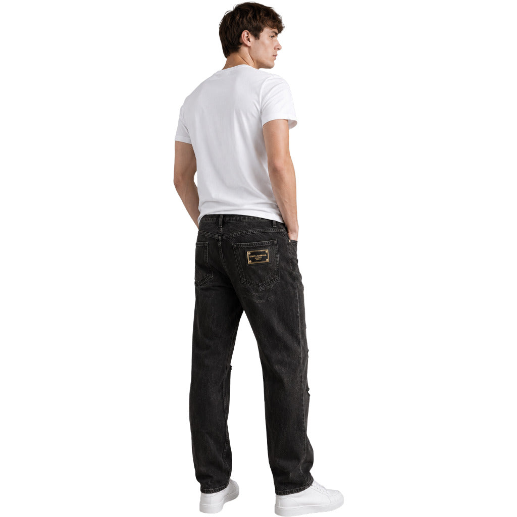 dolce & gabbana - jeans strappati regular