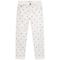 victory gate - jeans borchiati bianchi