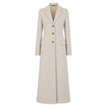 loro piana tessuto - cappotto capolavoro lungo beige