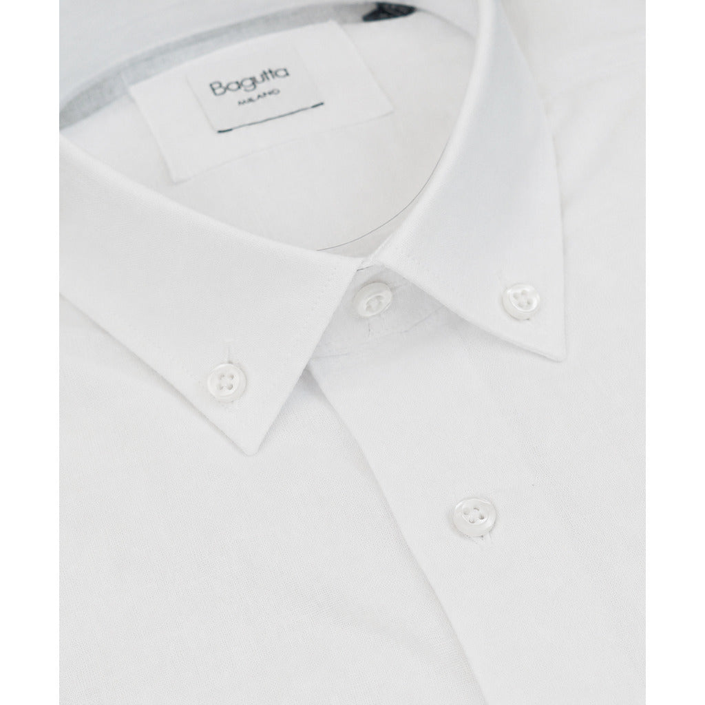 bagutta - camicia button down bianco