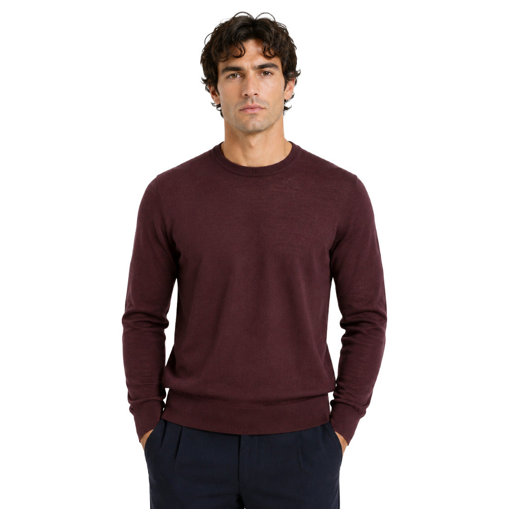 alpha studio - maglia girocollo m/l merinos