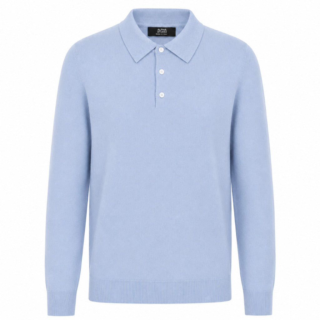 alpha studio - polo seta e cashmere