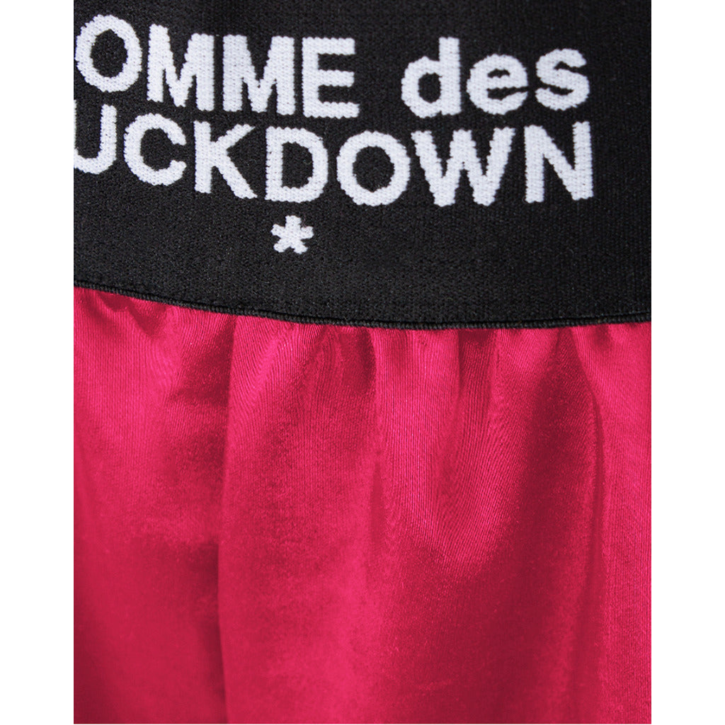 comme des fuckdown - shorts in raso fuxia