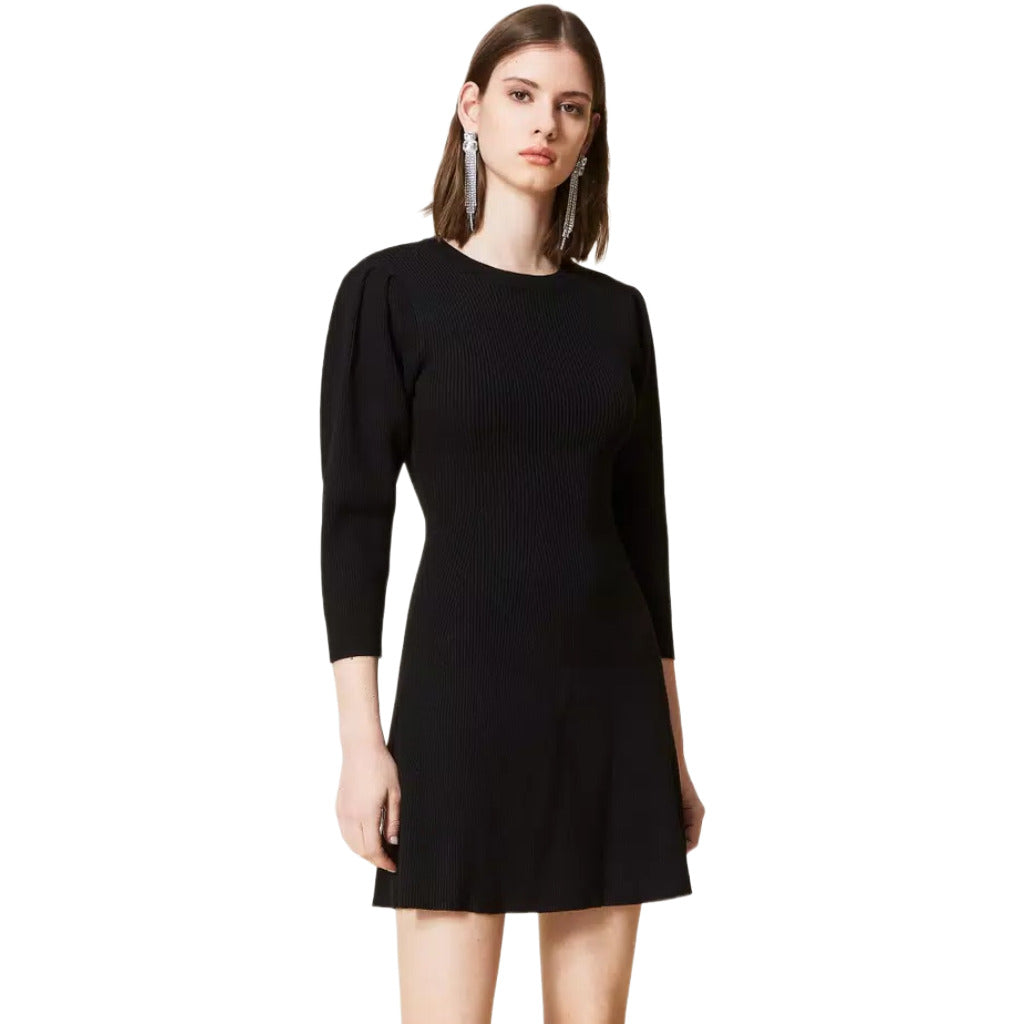 twinset - Abito in maglia a costine