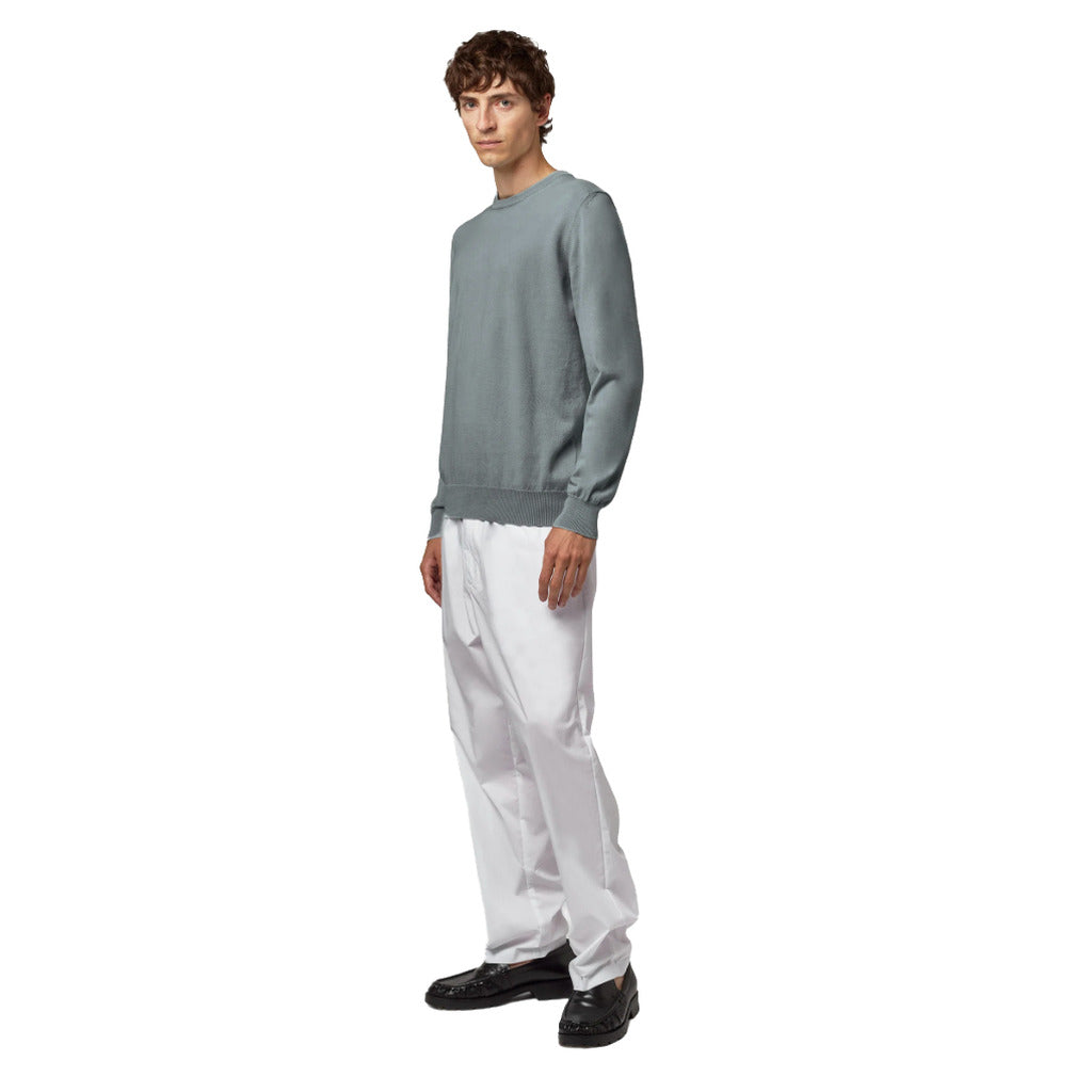 alpha studio - maglia girocollo asfalto