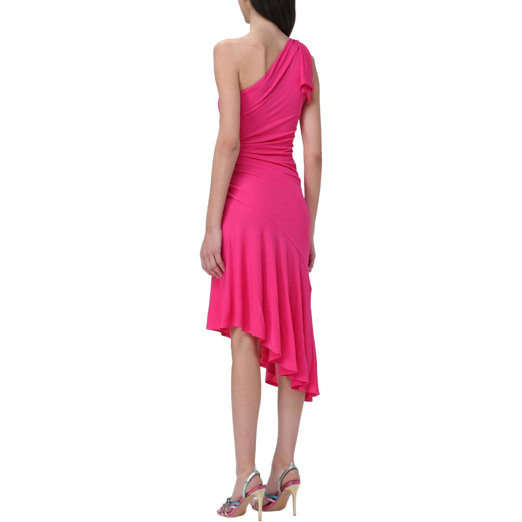pinko - abito sagrantino fucsia