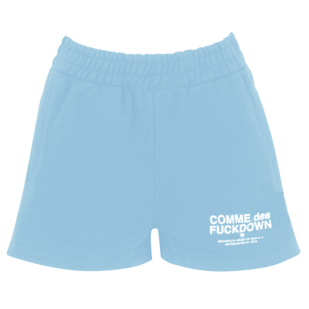 comme des fuckdown - shorts cotone azzurro