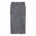 patrizia pepe - gonna grey denim