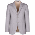 loro piana tessuto - giacca grigia