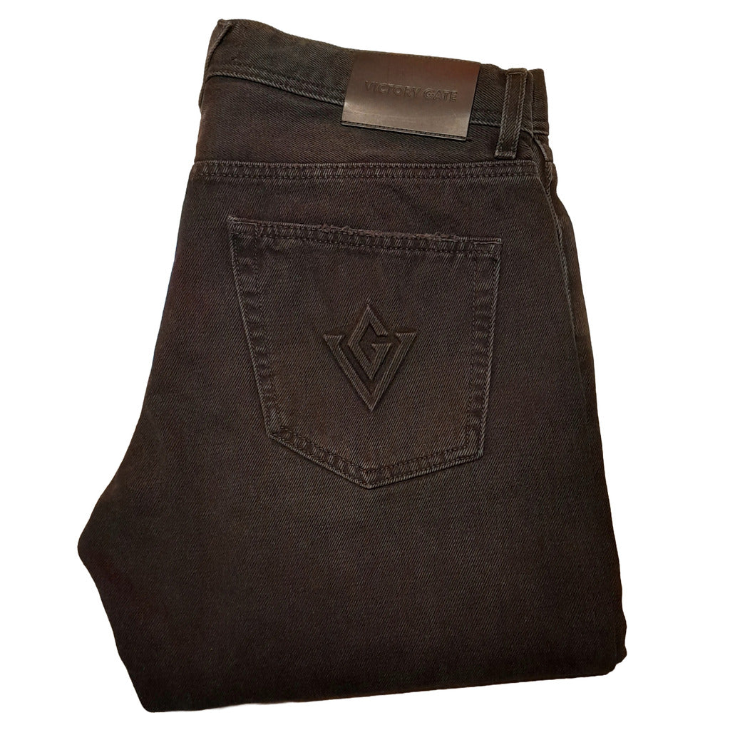 victory gate - denim slim fit black