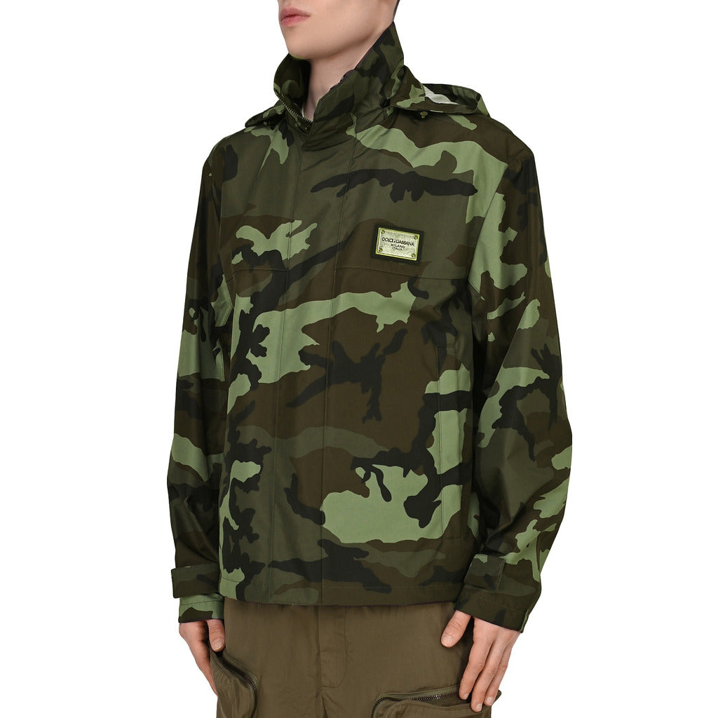 dolce & gabbana - giacca antipioggia camouflage