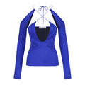 the attico - top vivid blu