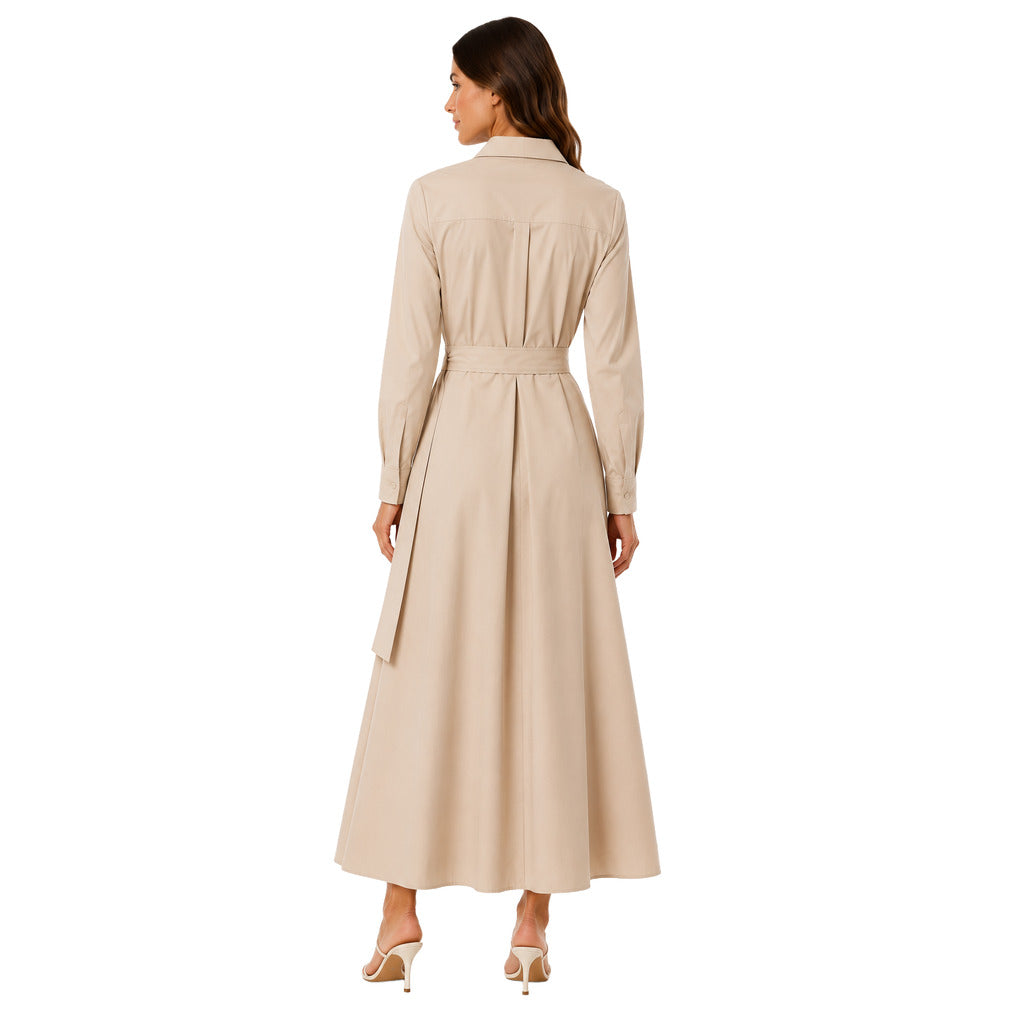 bagutta - abito chemisier beige