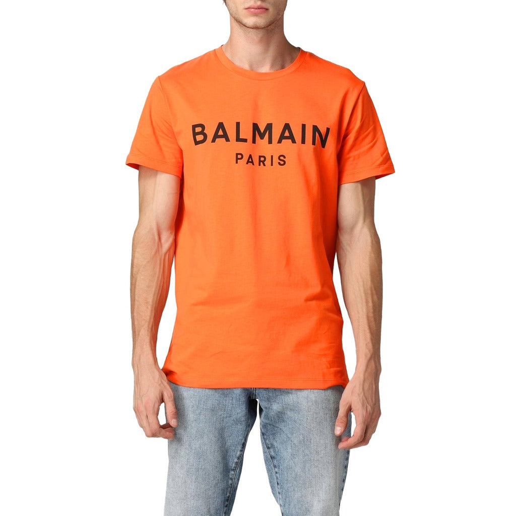 balmain - t-shirt balmain arancione