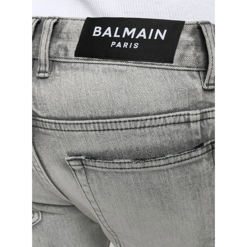 balmain - jeans slim fit grigi