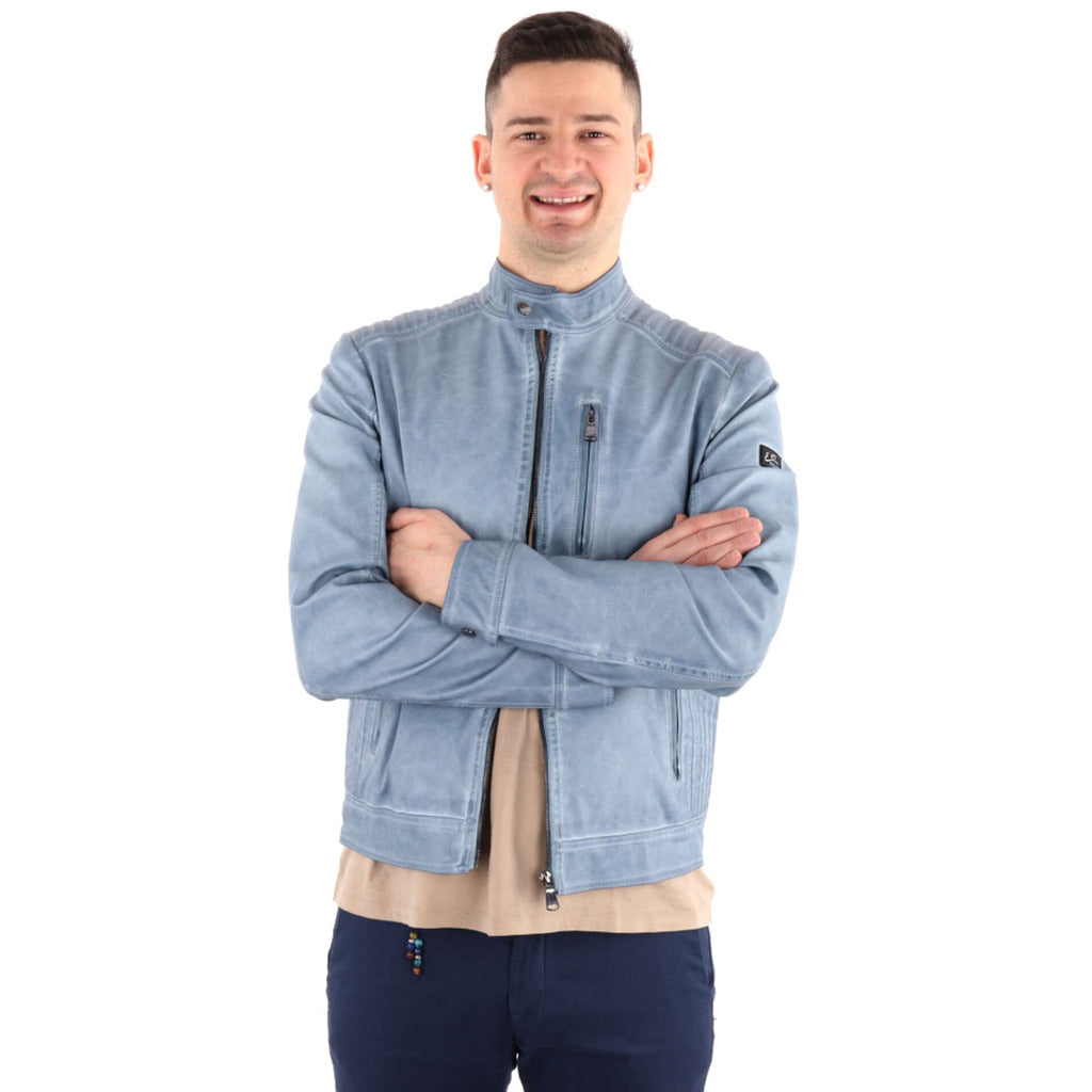 yes zee - giacca ecopelle denim