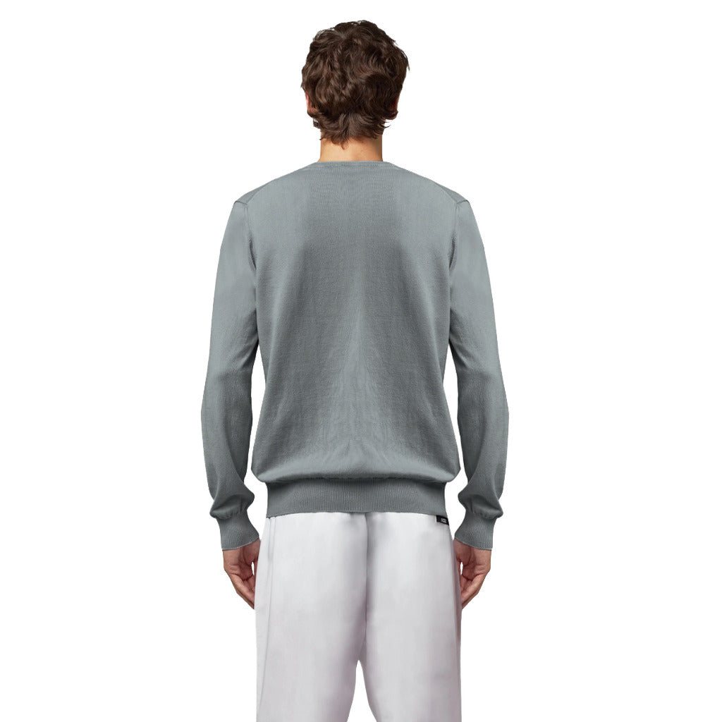 alpha studio - maglia girocollo asfalto