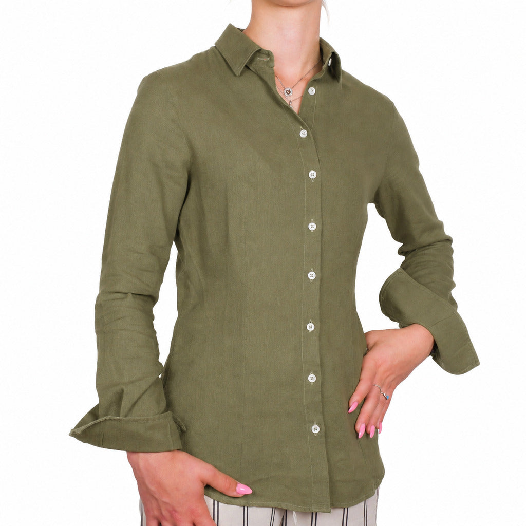 bagutta - camicia lino army