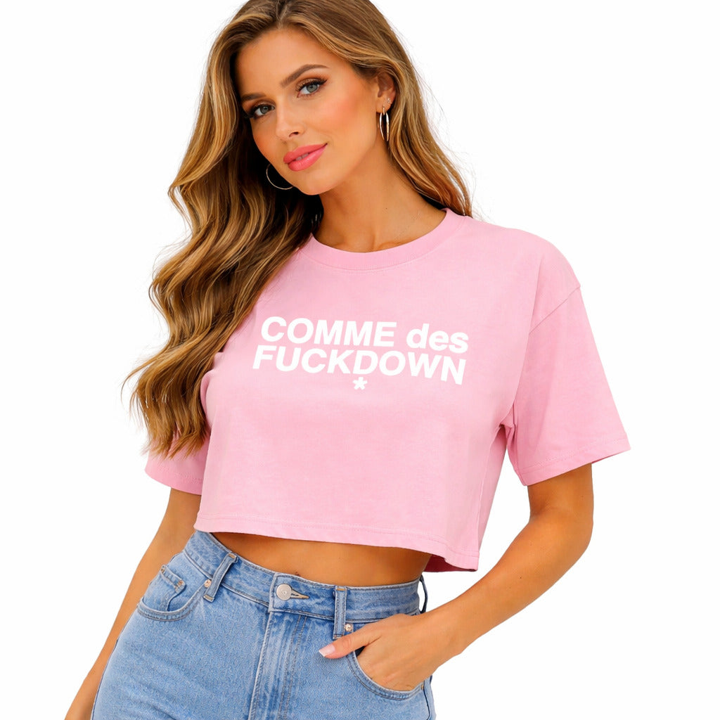 comme des fuckdown - cropped t-shirt 
