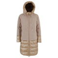 yes zee - piumino tessuto beige