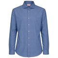 mc2 saint barth - camicia denim blu chiaro
