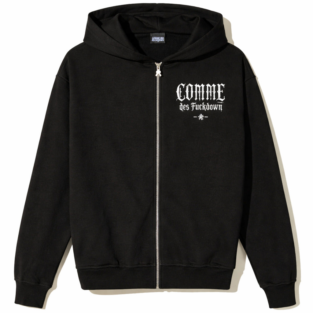 comme des fuckdown - felpa all-zip cappuccio
