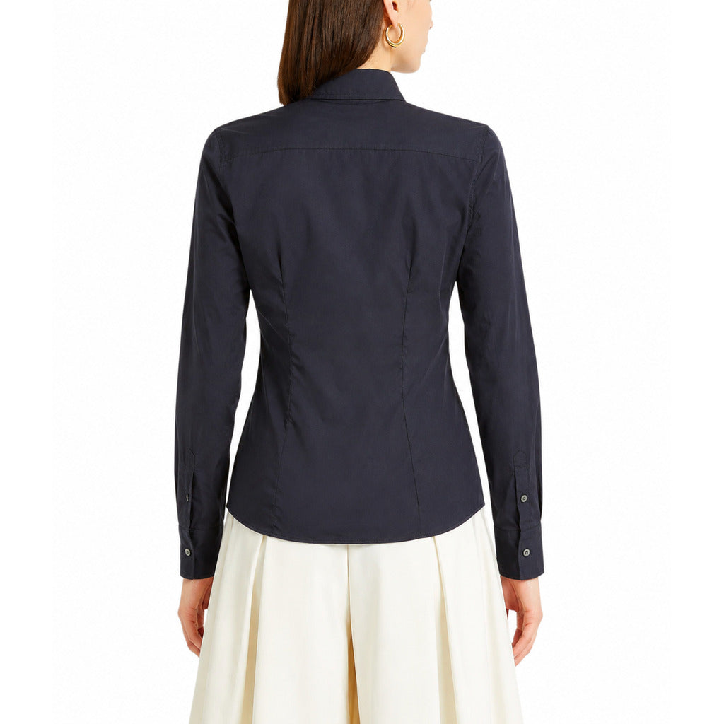 bagutta - camicia misto cotone blu